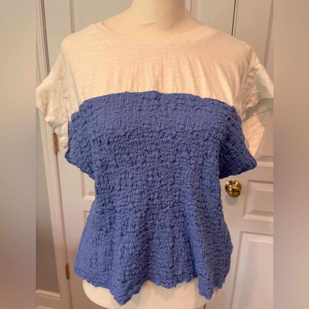 Maeve smocked muscle top